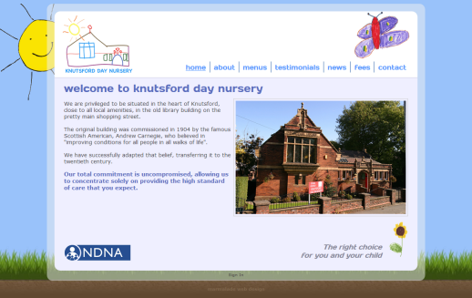 Knutsford Day Nursery Website